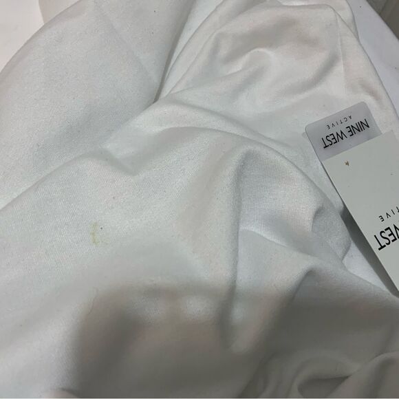 Nine West Active Hoodie Top  white zipper  size M NWT - Picture 11 of 11